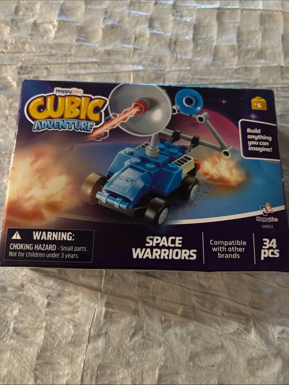 Cubic Adventure Space Warriors Blue Building Set - 34 pcs